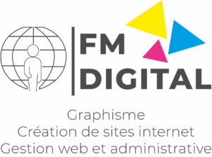 Logo FM Digital - site de P&PC Piscines et Plus Composite propulsé par FM Digital, création et conception de sites internet
